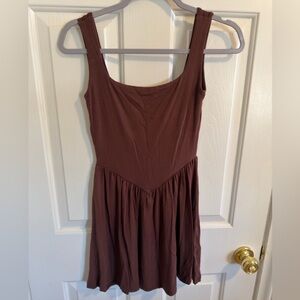 See You Monday Chocolate Brown Mini Dress
